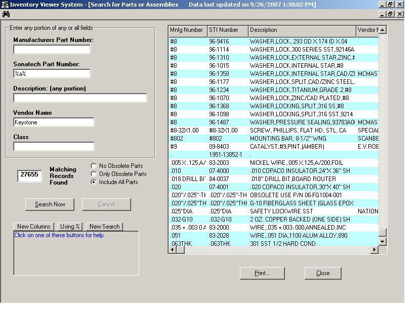 Inventory Data